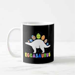 Eggasaurus Stegosaurus Easter Egg Dinosaur Easter Coffee Mug