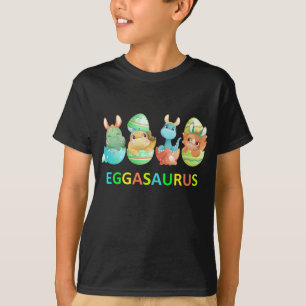 Eggasaurus Stegosaurus Easter Egg Dinosaur Funny T-Shirt