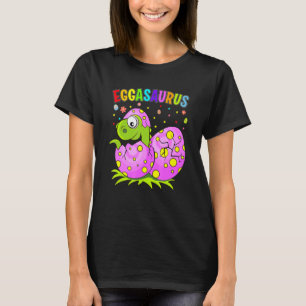 Eggasaurus Stegosaurus Happy Easter Eggs Dinosaur T-Shirt