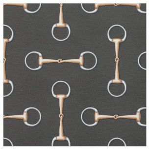 Eggbutt Snaffle Bit Equestrian (small scale) Fabric