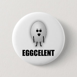 EGGCELENT 6 CM ROUND BADGE