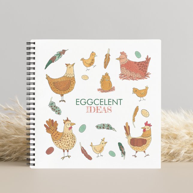 Eggcelent Ideas Funny Chickens Notebook (Creator Uploaded)