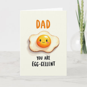 Eggcellent Fathers Day Art Card