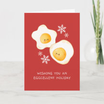 Eggcellent Holiday Christmas Card