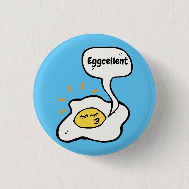 Eggcellent Sunny Side Up 3 Cm Round Badge (Front)