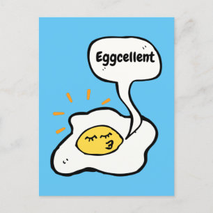 Eggcellent Sunny Side Up Postcard