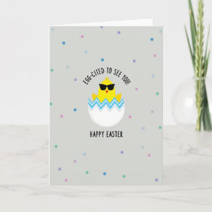 Eggcited To See You Easter Card
