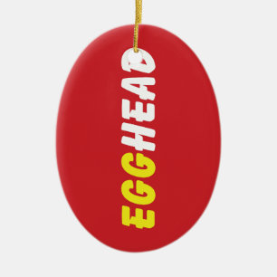 EGGHEAD CERAMIC TREE DECORATION