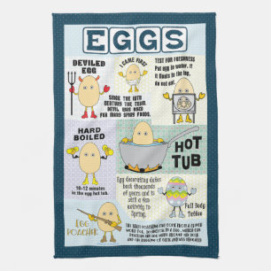 Egghead Eggs Kitchen Towels