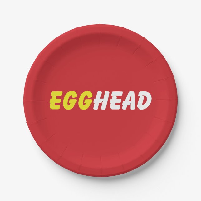 EGGHEAD PAPER PLATE (Front)
