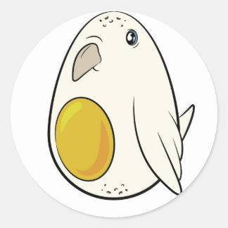 Eggie Birble Classic Round Sticker