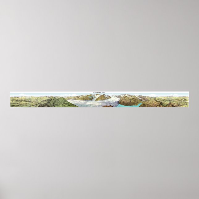 EGGISHORN Swiss Alps Panorama 360° Poster (Front)