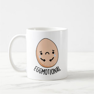 Eggmotional Funny Emotional Egg Pun Coffee Mug