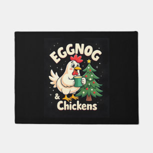 Eggnog & Chickens Doormat