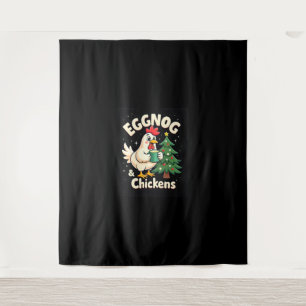 Eggnog & Chickens Tapestry