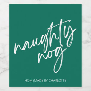 Eggnog Food and Beverage Label Set