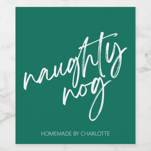 Eggnog Food and Beverage Label Set (Single Label)