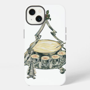 Eggnog in a Vintage Christmas Tree Punch Bowl iPhone 13 Case