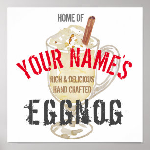 Eggnog Personalized Poster