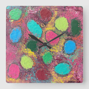 Eggnostic Square Wall Clock