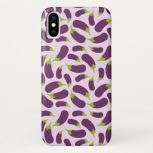 Eggplant Aubergine Purple Vegetable Pattern Design Case-Mate iPhone Case