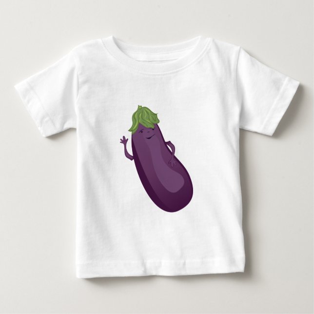 Eggplant Baby T-Shirt (Front)
