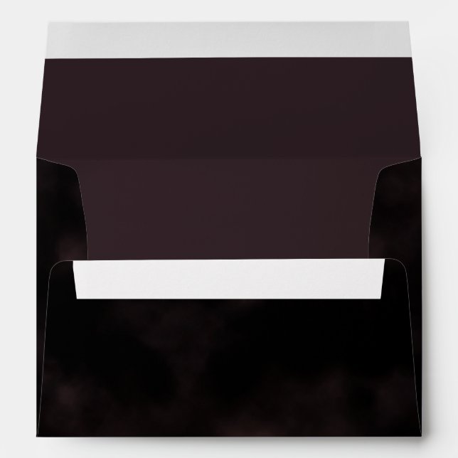 Eggplant Brush Strokes Envelope (Back (Bottom))