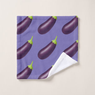 Eggplant Emoji Wash Cloth