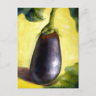 Eggplant Fine Art From Oil Painting Postcard