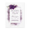 Eggplant Floral Elegant Save the Date