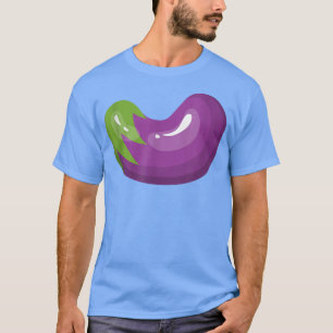 Eggplant Is Life Fun Graphic Vegetable T-Shirt