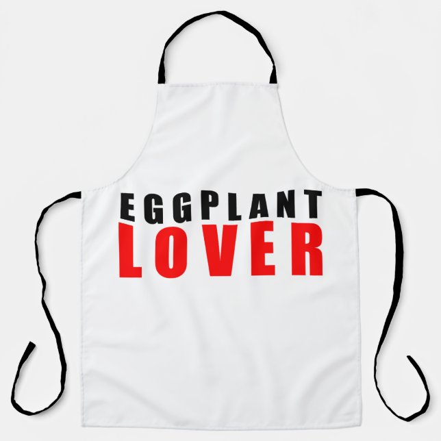 Eggplant lover apron (Front)