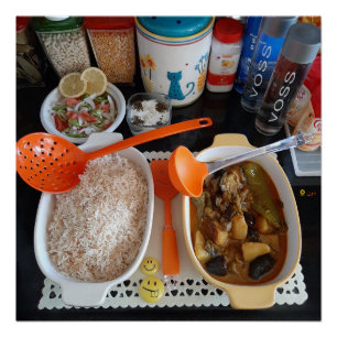 EGGPLANT MARAG & RICE POSTER