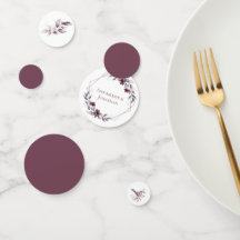 Eggplant Mauve Pink Dusty Purple Blush Pink Leaves