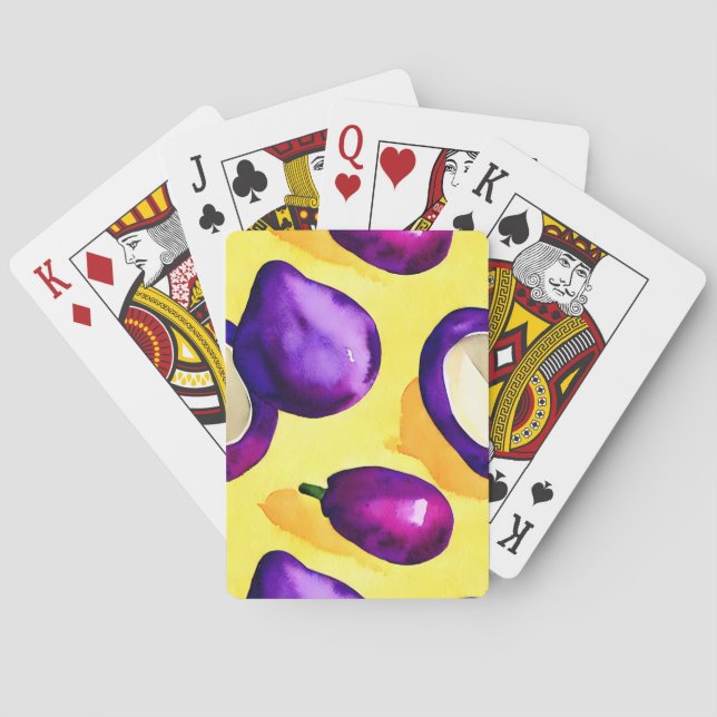 Eggplant - Playing Cards (Back)