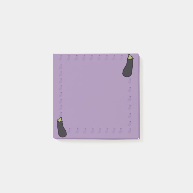 Eggplant Post it Notes (Front)