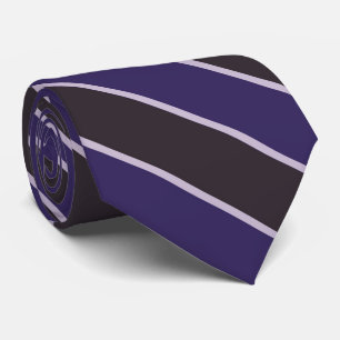 Eggplant Purple And Pink Violet Diagonal Stripes Tie