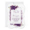 Eggplant Purple Floral Elegant Watercolor Wedding