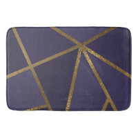 Eggplant Purple Gold Bronze Geometric Glam Chic