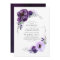 Eggplant Purple Peony and Greenery Silver Wedding