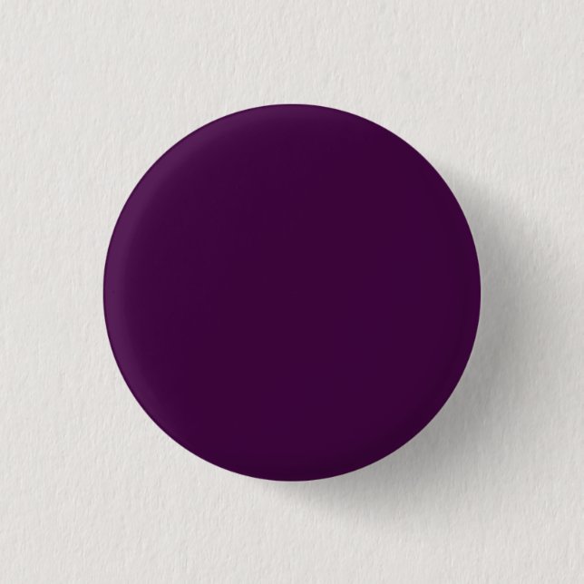 Eggplant Purple Solid Colour 3 Cm Round Badge (Front)