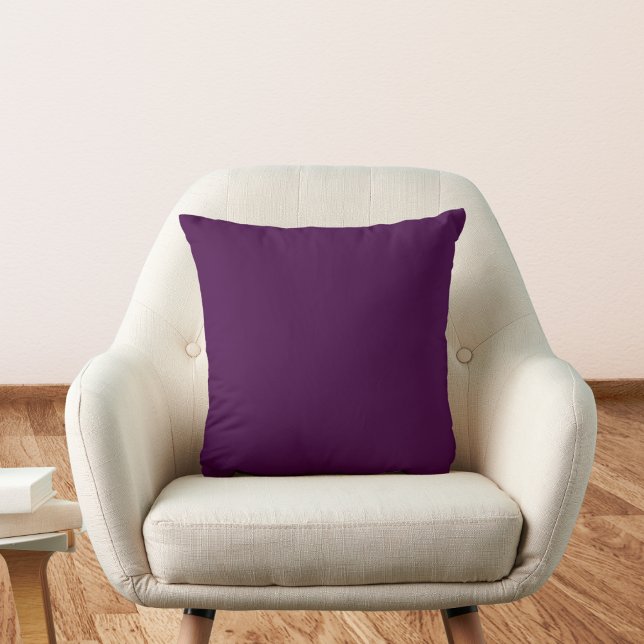 Eggplant Purple Solid Colour Cushion (Creator Uploaded)