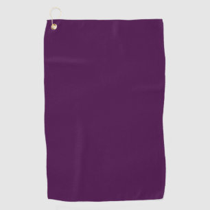 Eggplant Purple Solid Colour Golf Towel