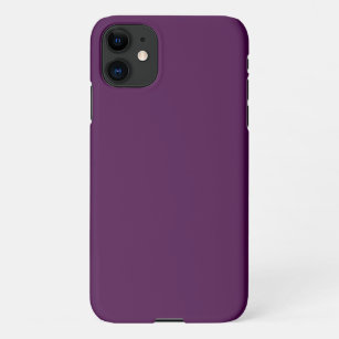 Eggplant Purple Solid Colour iPhone 11 Case