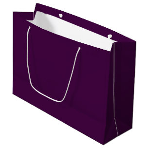 Eggplant Purple Solid Colour Large Gift Bag