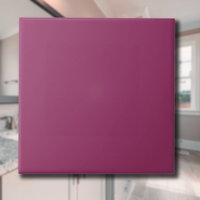 Eggplant Solid Colour | Classic Elegant Tile (Creator Uploaded)