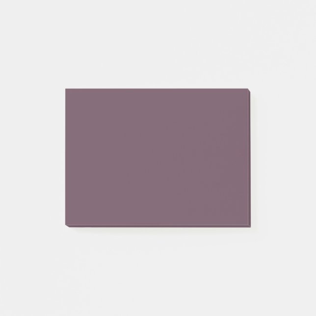Eggplant Solid Colour Post-it Notes (Front)