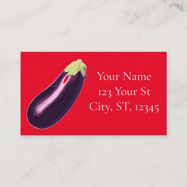 Eggplant Thunder_Cove  Business Card (Front)