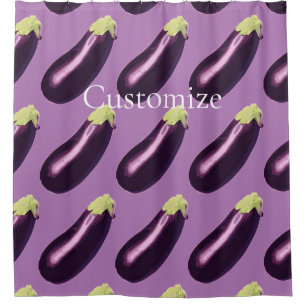 Eggplant Thunder_Cove  Shower Curtain