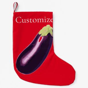 Eggplant Thunder_Cove  Small Christmas Stocking